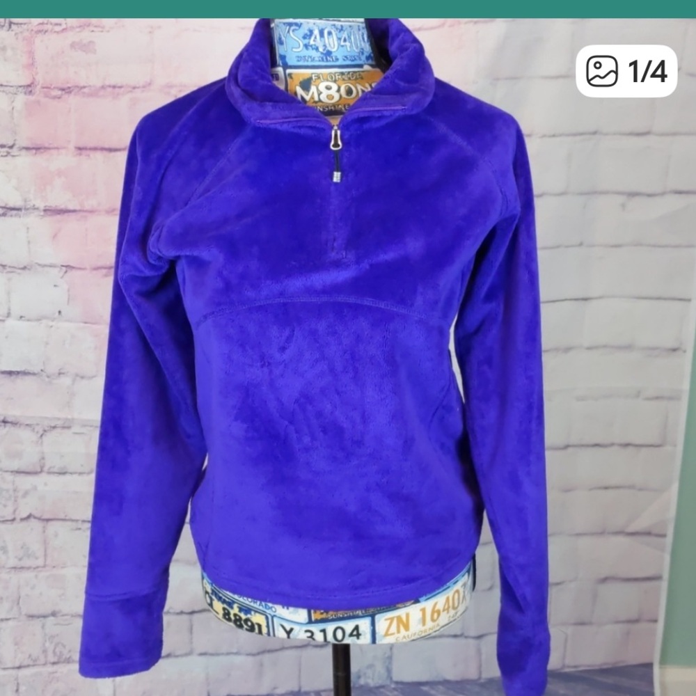 Obermeyer purple 1/4 zip pullover size large